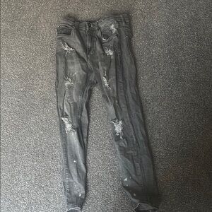 Skinny Gray Men’s Ripped Jeans